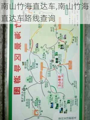 南山竹海直达车,南山竹海直达车路线查询