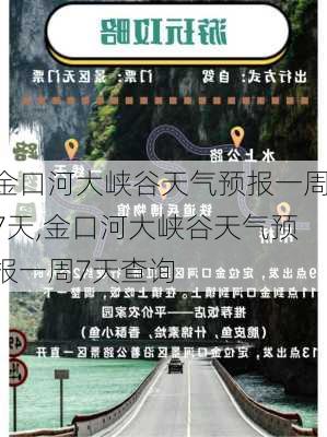 金口河大峡谷天气预报一周7天,金口河大峡谷天气预报一周7天查询