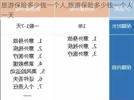 旅游保险多少钱一个人,旅游保险多少钱一个人一天