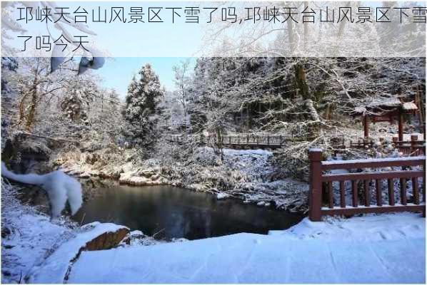 邛崃天台山风景区下雪了吗,邛崃天台山风景区下雪了吗今天