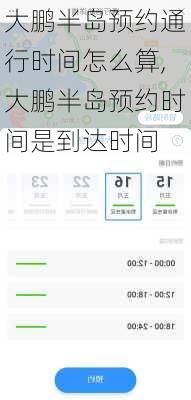 大鹏半岛预约通行时间怎么算,大鹏半岛预约时间是到达时间