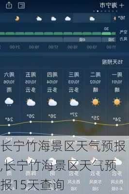 长宁竹海景区天气预报,长宁竹海景区天气预报15天查询