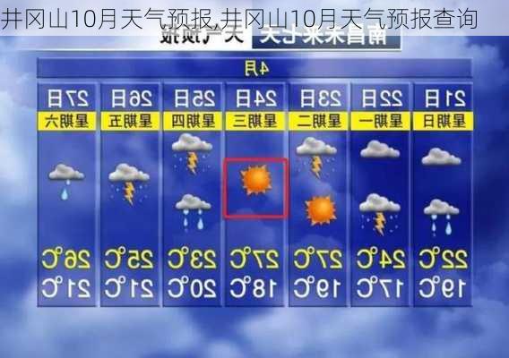 井冈山10月天气预报,井冈山10月天气预报查询