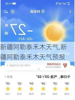 新疆阿勒泰禾木天气,新疆阿勒泰禾木天气预报