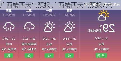 广西靖西天气预报,广西靖西天气预报7天