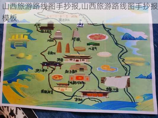 山西旅游路线图手抄报,山西旅游路线图手抄报模板