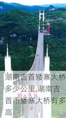 湖南吉首矮寨大桥多少公里,湖南吉首市矮寨大桥有多高