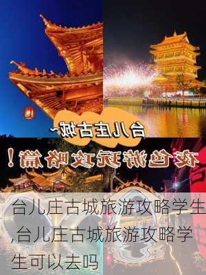 台儿庄古城旅游攻略学生,台儿庄古城旅游攻略学生可以去吗