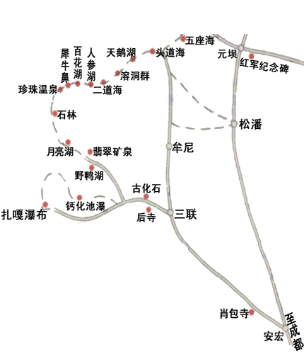 牟尼沟风景区地图,牟尼沟风景区地图全图