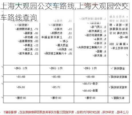 上海大观园公交车路线,上海大观园公交车路线查询