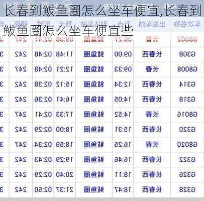 长春到鲅鱼圈怎么坐车便宜,长春到鲅鱼圈怎么坐车便宜些