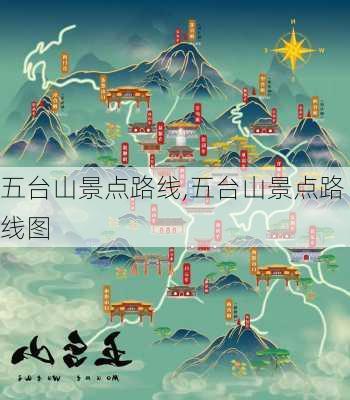 五台山景点路线,五台山景点路线图