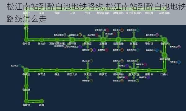 松江南站到醉白池地铁路线,松江南站到醉白池地铁路线怎么走