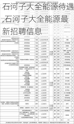 石河子大全能源待遇,石河子大全能源最新招聘信息