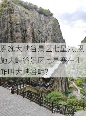 恩施大峡谷景区七星寨,恩施大峡谷景区七星寨在山上咋叫大峡谷呢?