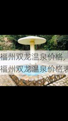 福州双龙温泉价格,福州双龙温泉价格表