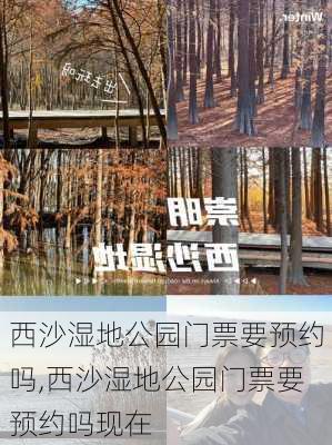 西沙湿地公园门票要预约吗,西沙湿地公园门票要预约吗现在