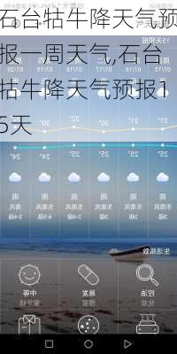 石台牯牛降天气预报一周天气,石台牯牛降天气预报15天