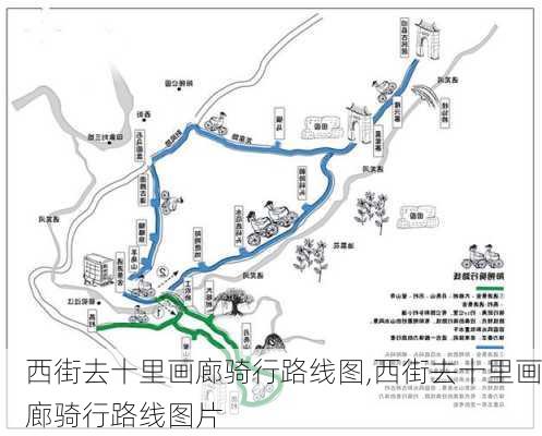 西街去十里画廊骑行路线图,西街去十里画廊骑行路线图片