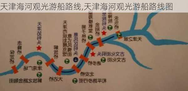 天津海河观光游船路线,天津海河观光游船路线图