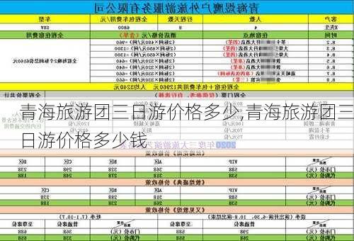 青海旅游团三日游价格多少,青海旅游团三日游价格多少钱