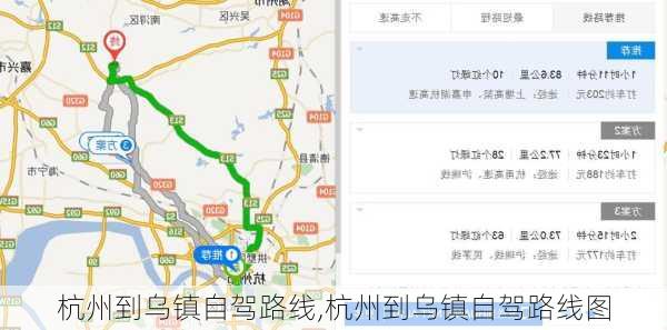 杭州到乌镇自驾路线,杭州到乌镇自驾路线图