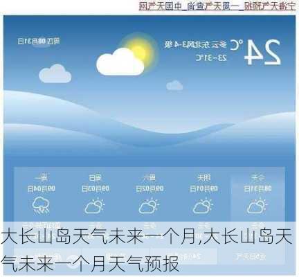 大长山岛天气未来一个月,大长山岛天气未来一个月天气预报