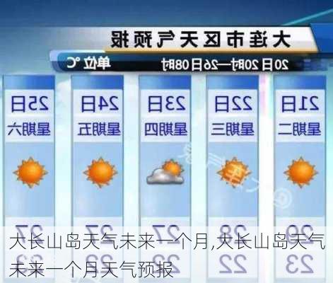 大长山岛天气未来一个月,大长山岛天气未来一个月天气预报