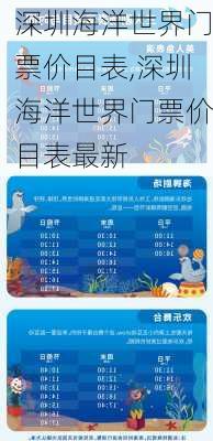 深圳海洋世界门票价目表,深圳海洋世界门票价目表最新