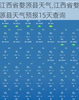 江西省婺源县天气,江西省婺源县天气预报15天查询