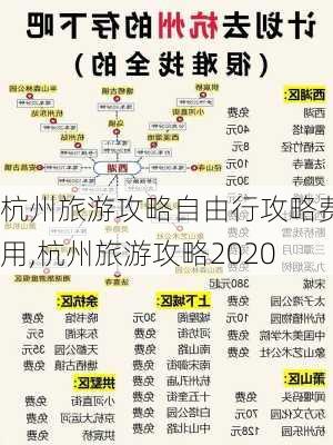 杭州旅游攻略自由行攻略费用,杭州旅游攻略2020