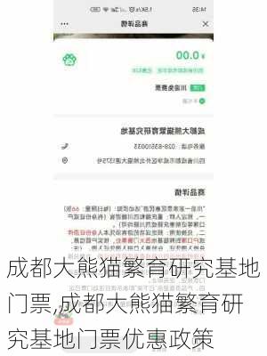 成都大熊猫繁育研究基地门票,成都大熊猫繁育研究基地门票优惠政策