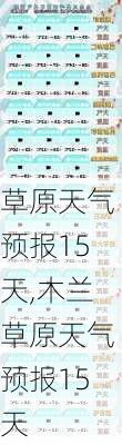 草原天气预报15天,木兰草原天气预报15天